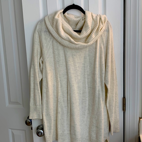 Style & Co. Sweaters - Style & Co cream sweater with removable cowl neck